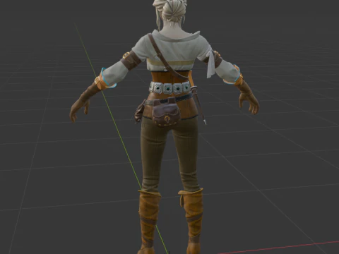 Ciri - Fortnite 3D Model