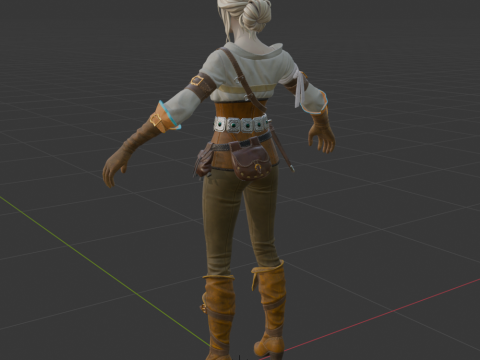 Ciri - Fortnite Modello 3D