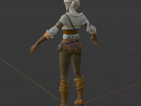 Ciri - Fortnite 3D Model