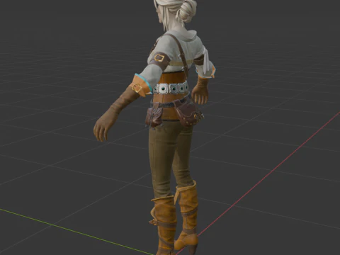 Ciri - Fortnite 3D Model