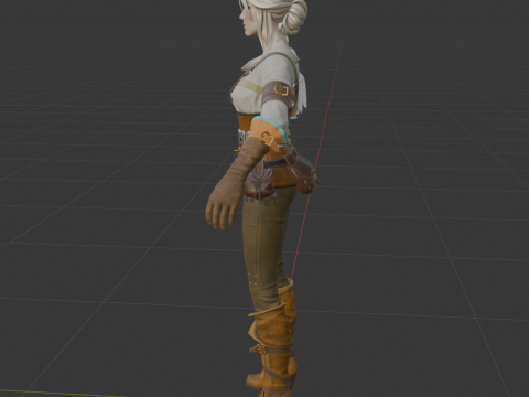 Ciri - Fortnite Modello 3D