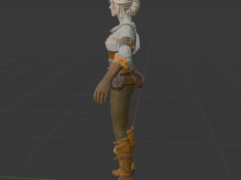 Ciri - Fortnite 3D Model