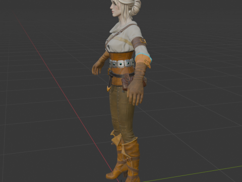 Ciri - Fortnite Modello 3D