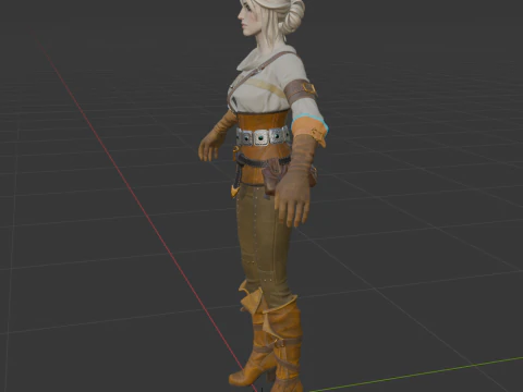 Ciri - Fortnite 3D Model