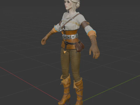 Ciri - Fortnite 3D Model
