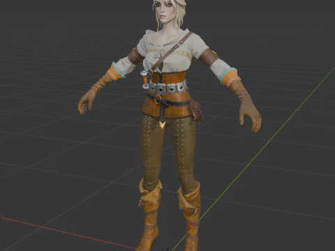 Ciri - Fortnite 3D Model