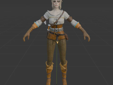 Ciri - Fortnite 3D Model