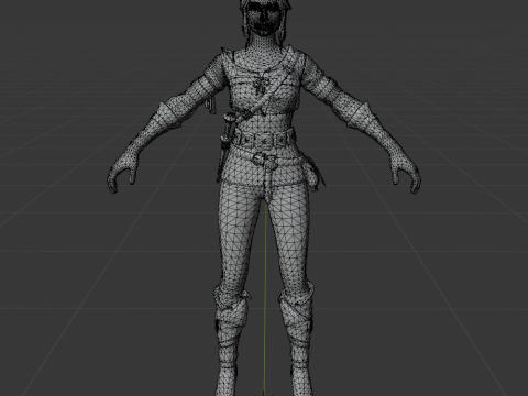 Ciri - Fortnite Modello 3D