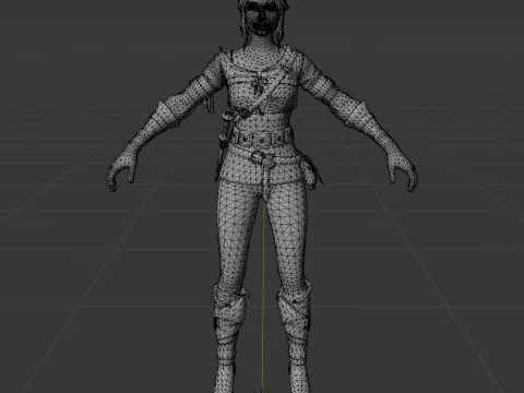 Ciri - Fortnite 3D Model