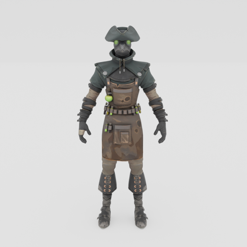 Plague - Fortnite 3D मॉडल .c4d .max .obj .3ds .fbx .stl .blend
