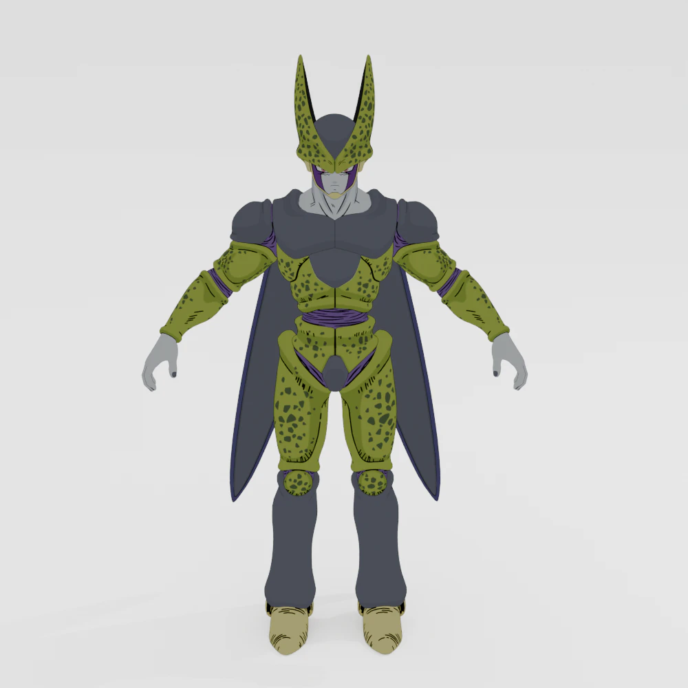 Perfect Cell - Fortnite 3D Model .c4d .max .obj .3ds .fbx .stl .blend 