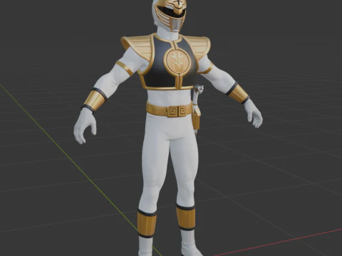 White Ranger - Fortnite 3D Model