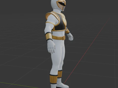 White Ranger - Fortnite 3D Model