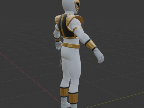 White Ranger - Fortnite Modelo 3D