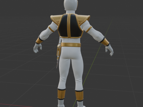 White Ranger - Fortnite Modelo 3D