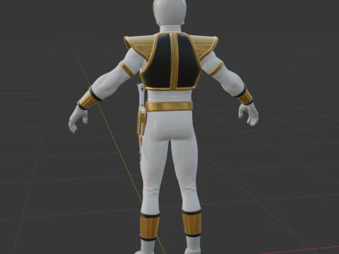 White Ranger - Fortnite 3D Model