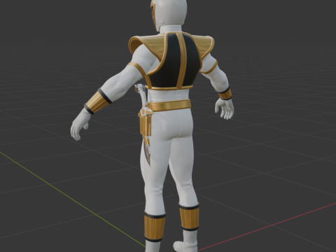 White Ranger - Fortnite Modelo 3D