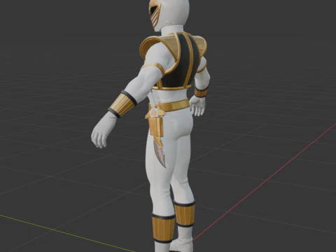 White Ranger - Fortnite 3D Model