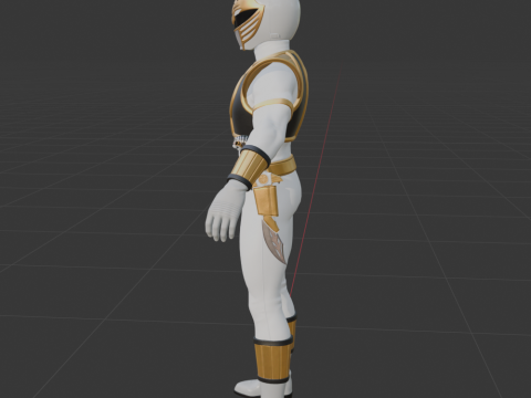 White Ranger - Fortnite Modelo 3D