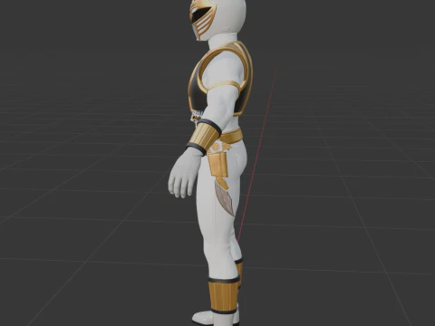 White Ranger - Fortnite 3D Model