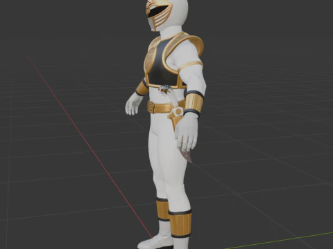 White Ranger - Fortnite 3D Model