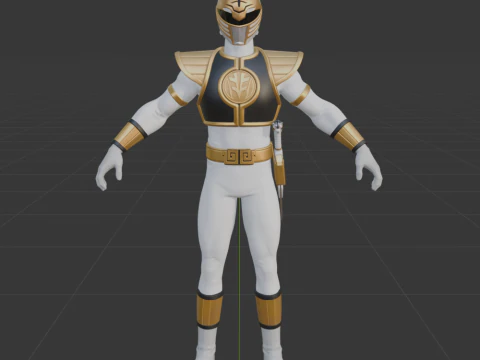 White Ranger - Fortnite 3D Model