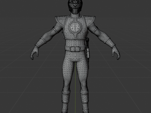 White Ranger - Fortnite Modelo 3D