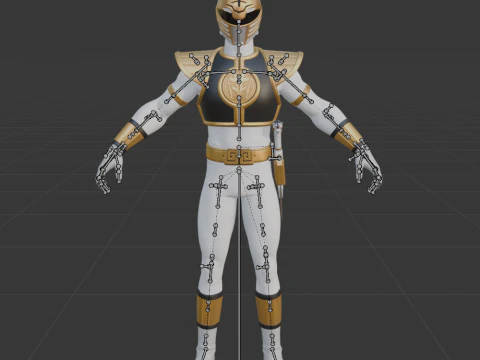White Ranger - Fortnite 3D Model