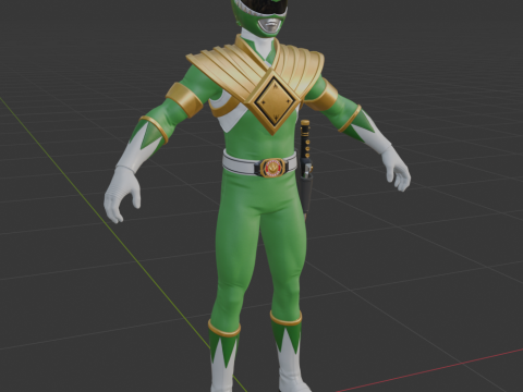 Green Ranger - Fortnite 3D Модель