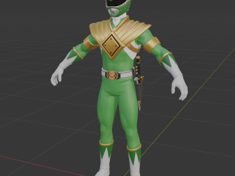 Green Ranger - Fortnite 3D Модель