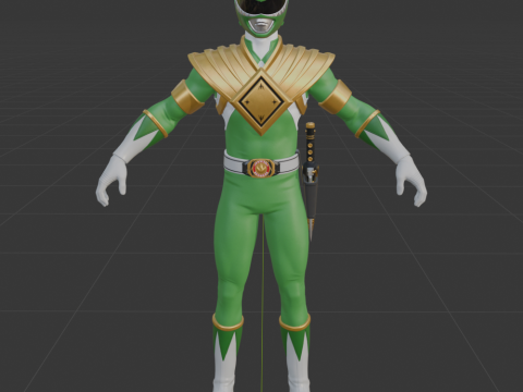 Green Ranger - Fortnite 3D Модель