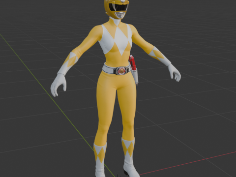 Yellow Ranger - Fortnite 3D Модель