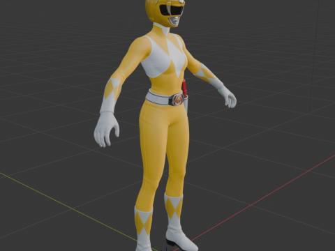 Yellow Ranger - Fortnite 3D Модель