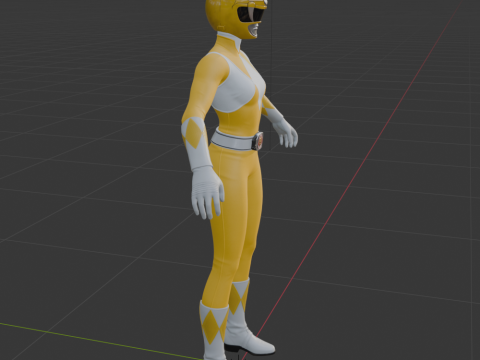 Yellow Ranger - Fortnite 3D Модель