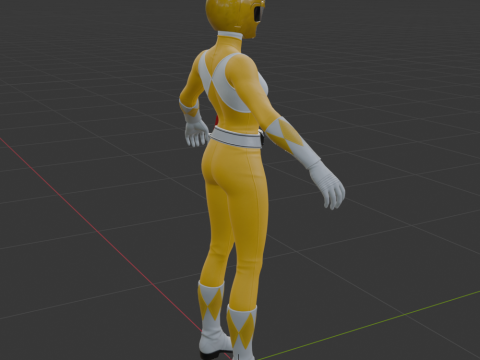 Yellow Ranger - Fortnite 3D Модель