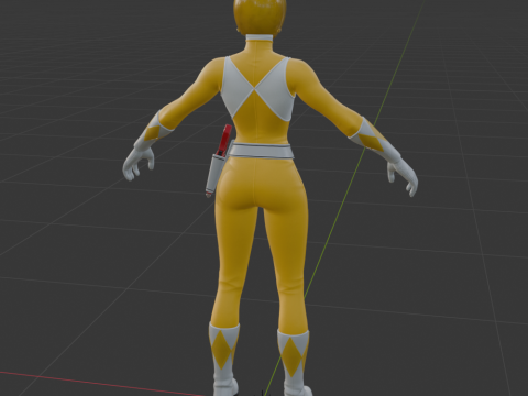 Yellow Ranger - Fortnite 3D Модель