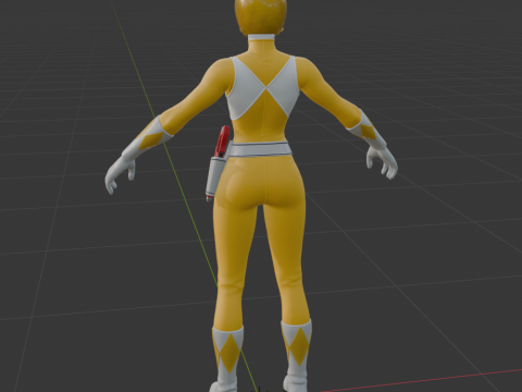Yellow Ranger - Fortnite 3D Модель