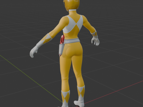Yellow Ranger - Fortnite 3D Модель