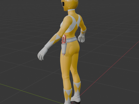 Yellow Ranger - Fortnite 3D Модель