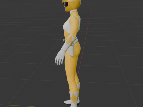 Yellow Ranger - Fortnite 3D Модель