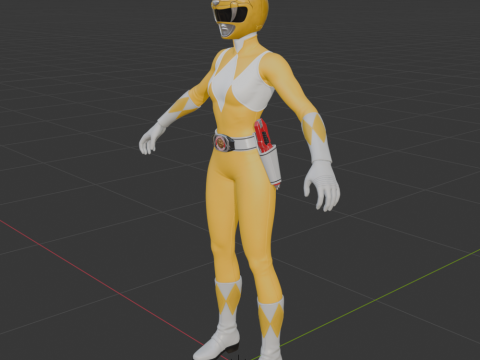 Yellow Ranger - Fortnite 3D Модель