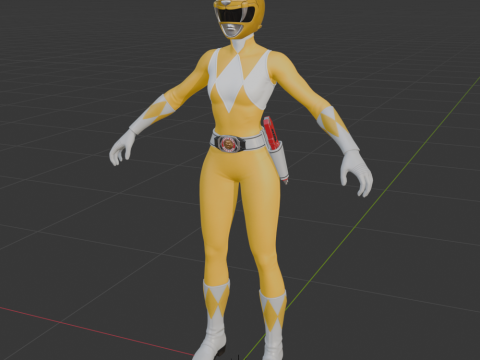 Yellow Ranger - Fortnite 3D Модель