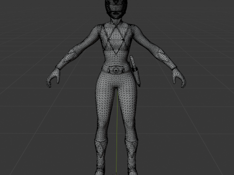 Yellow Ranger - Fortnite 3D Модель
