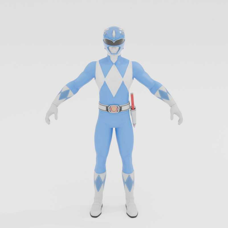 Blue Ranger - Fortnite Model 3D .c4d .max .obj .3ds .fbx .stl .blend