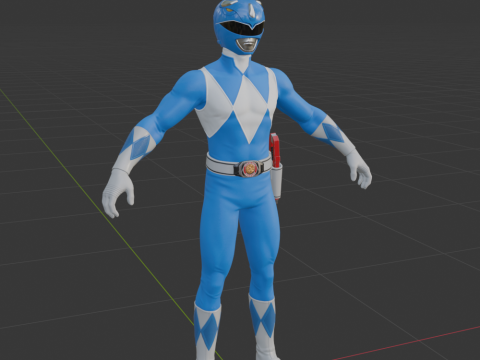 Blue Ranger - Fortnite Model 3D