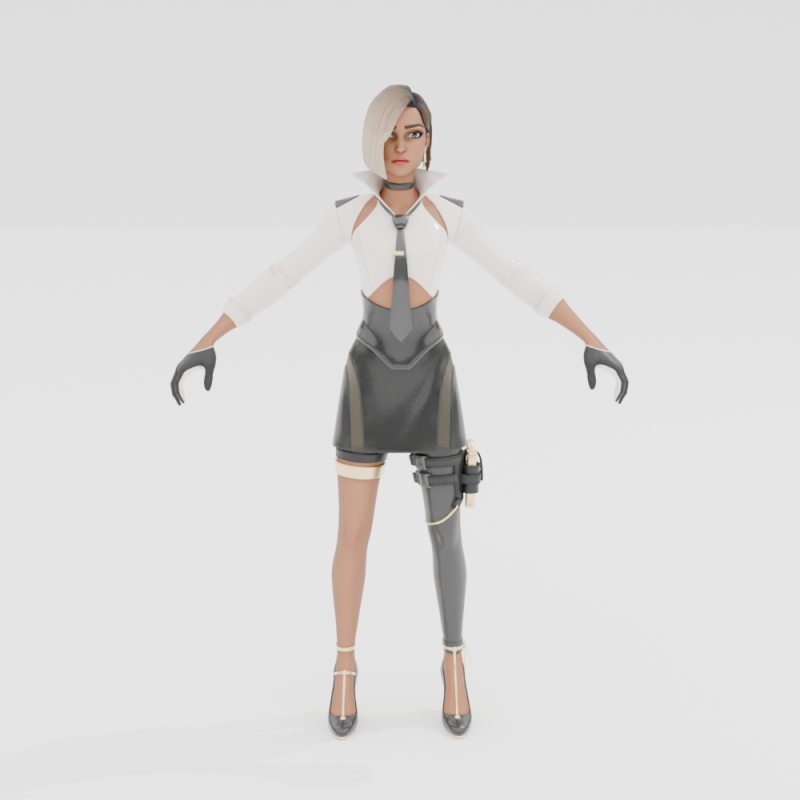Antonia - Fortnite 3D 模型 .c4d .max .obj .3ds .fbx .stl .blend