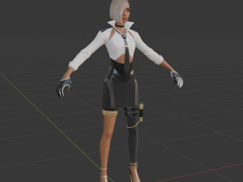 Antonia - Fortnite 3D 模型