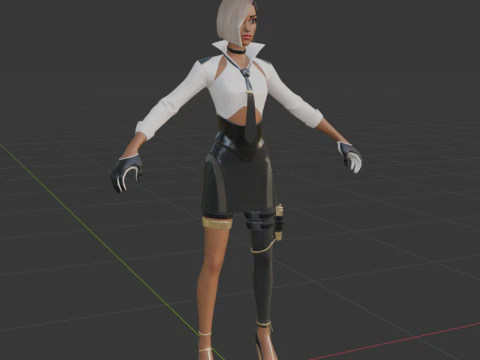 Antonia - Fortnite 3D Model