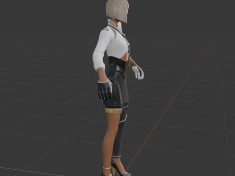 Antonia - Fortnite 3D Model