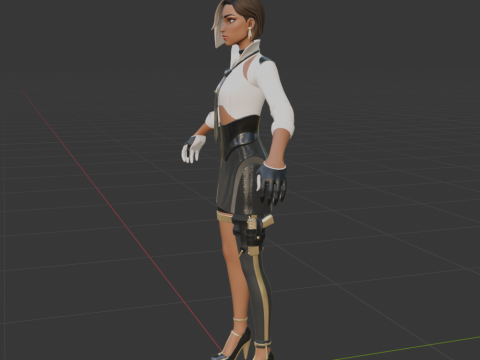 Antonia - Fortnite 3D 模型